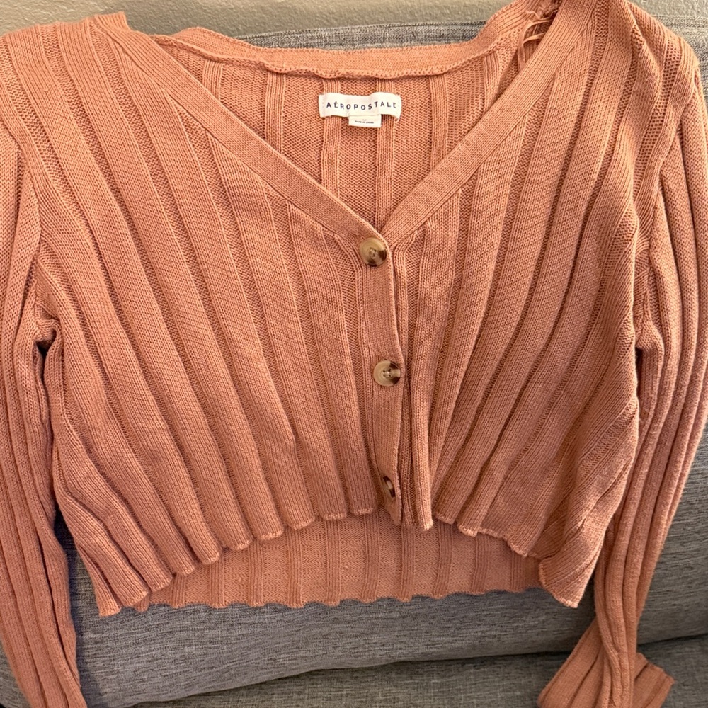 Aeropostale Women's Dusty Rose Cardigan
